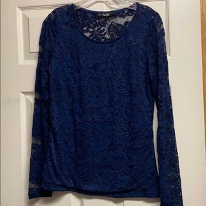 Lace long sleeve shirt